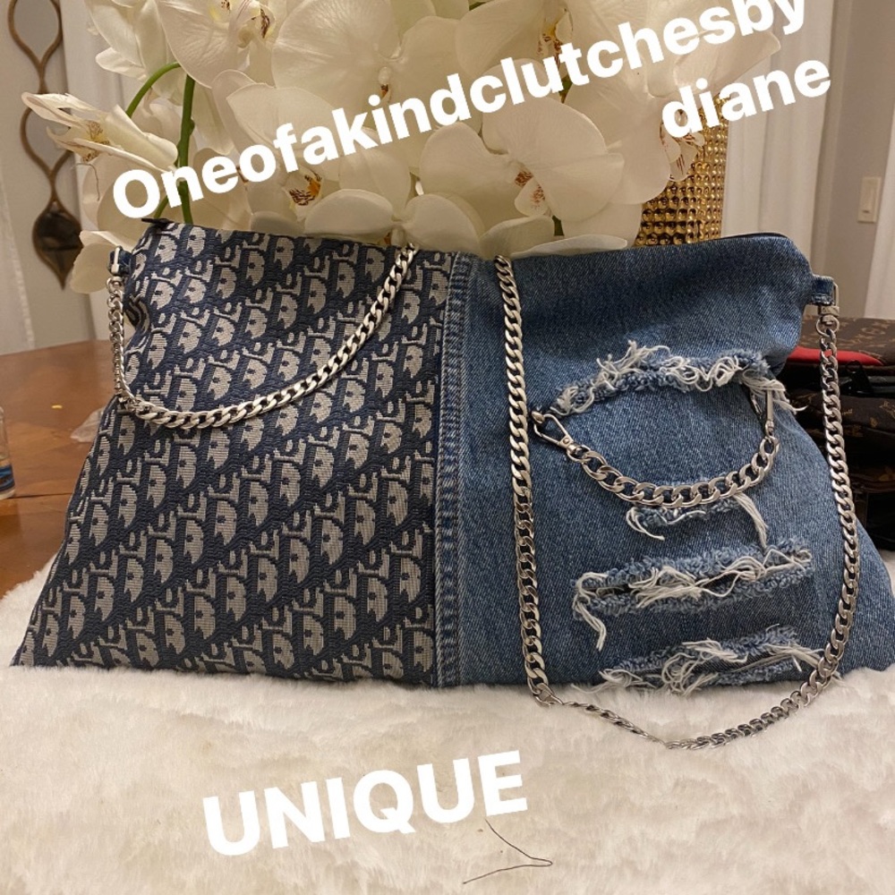 Jumbo crossbody tote bag Chain strap 18in 12in